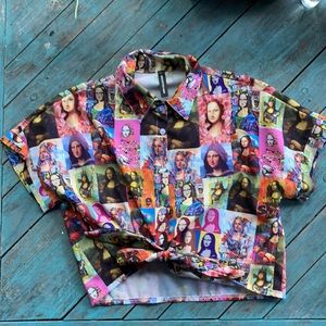 Mona Lisa tie front shirt